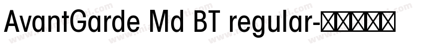 AvantGarde Md BT regular字体转换
